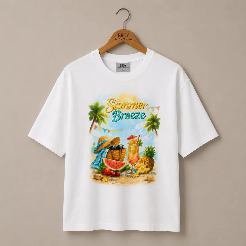 T-shirt summer breeze (XS (36), Demi-manche)