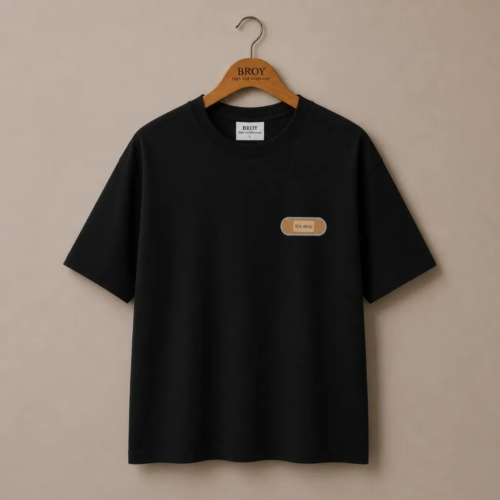 T-shirt oversize It's Ok (S (38-40), Demi-manche)