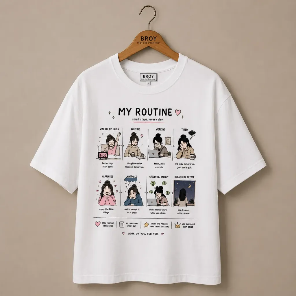 T-shirt My routine (XS (36))
